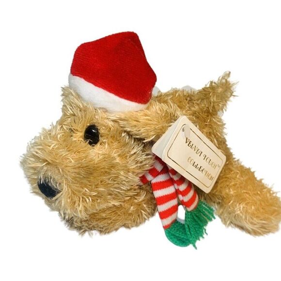 Jerry Elsner Velvet Touch Collection Christmas Plush Dog Stuffed Toy SPICE - Picture 2 of 9